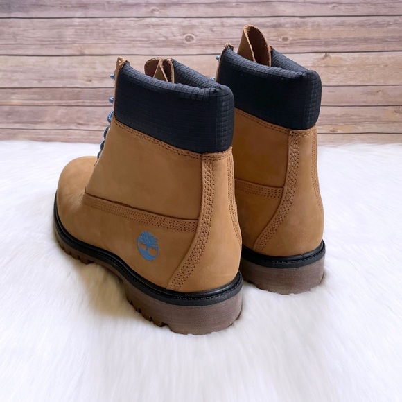 Timberland Men’s Premium 6 Inch Waterproof Wheat Boots - Picture 3 of 7